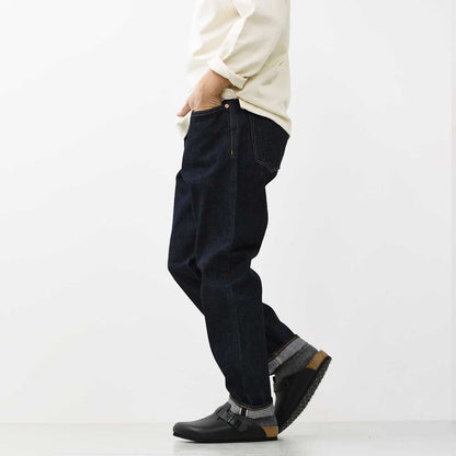 Sanca [サンカ] 15.5OZ DENIM TAPERED 5P [S24FPT01] 15.5オンス デニム テーパード ユーズド 5Pパンツ [2025SS]