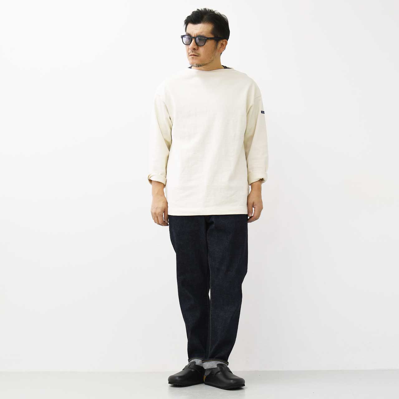 Sanca [サンカ] 15.5OZ DENIM TAPERED 5P [S24FPT01] 15.5オンス デニム テーパード ユーズド 5Pパンツ [2025SS]