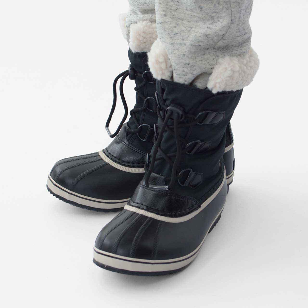 SOREL [ソレル正規代理店] YOOT PAC NYLON WP [NY5191] ユートパックナイロン ウォータープルーフ・スノーブーツ・ウィンターブーツ・「大人も履けるサイズ・キッズサイズ・24CM」子供用・キッズ（こちらはKIDSモデルです）雪・LADY’S / KID’S [2024AW]