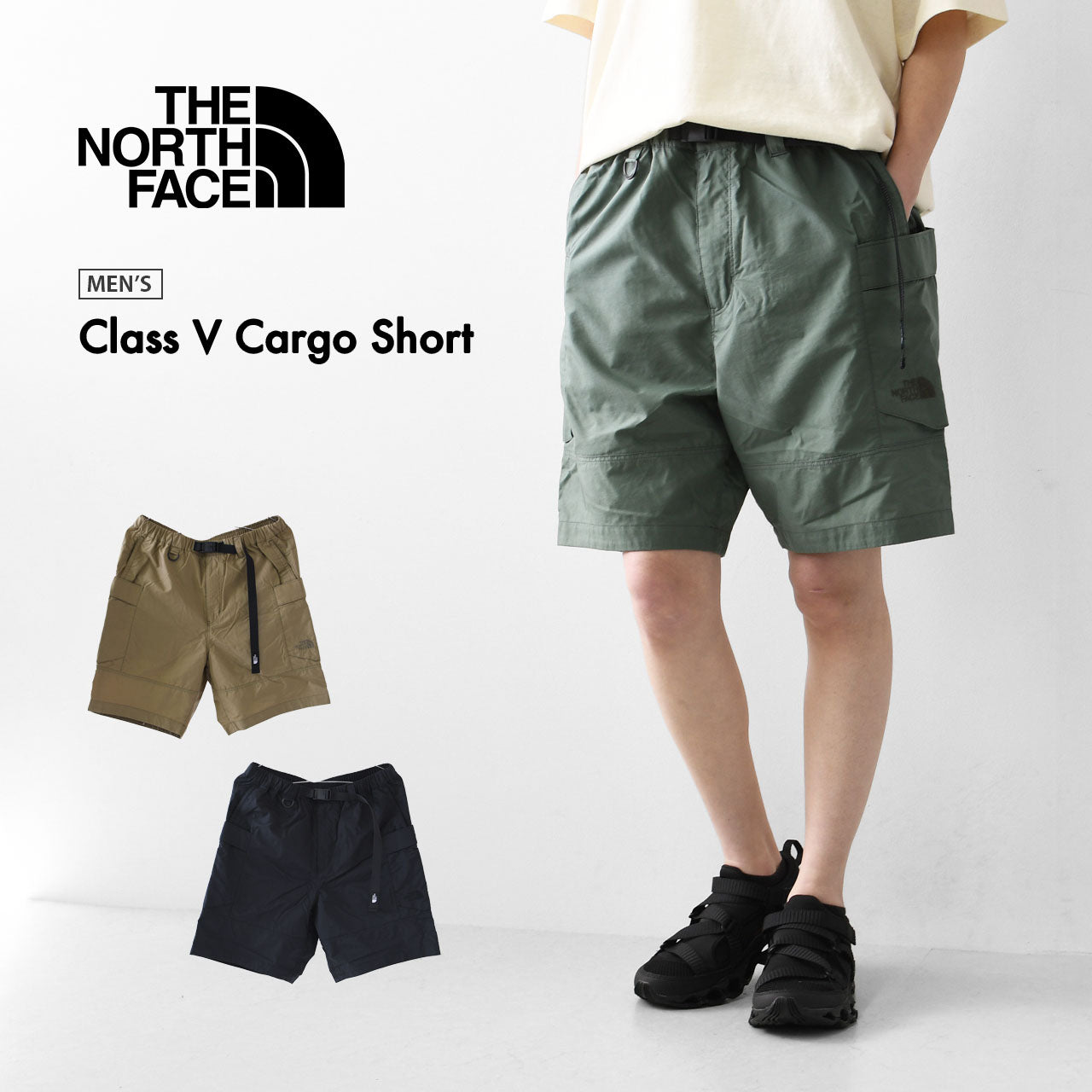 THE NORTH FACE [ザ ノースフェイス正規代理店] Class V Cargo Short [NB42332] クラスファイブカーゴショーツ(メンズ）・MEN'S [2025SS]