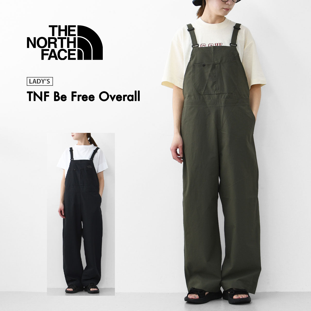 THE NORTH FACE [ザ ノースフェイス正規代理店] TNF Be Free Overall [NBW32530] TNFビーフリーオーバーオール（レディース） [2025SS]