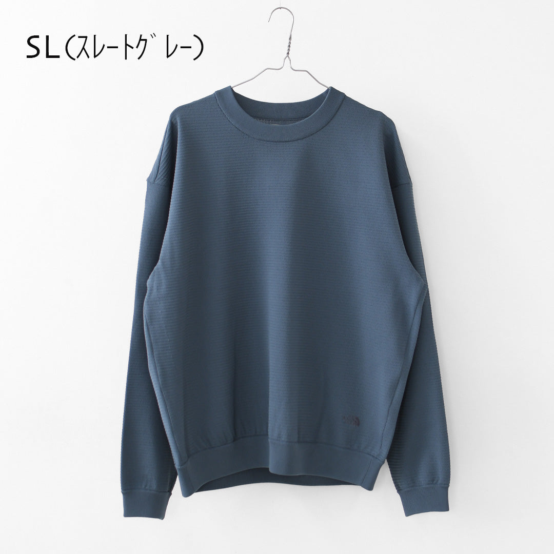 THE NORTH FACE  [ザ・ノース・フェイス正規代理店] L/S Ripple Knit Crew [NT12641] ロングスリーブリップルニットクルー（ユニセックス）・長袖Tシャツ・シンプル・ニットソー・MEN'S / LADY'S [2026SS]