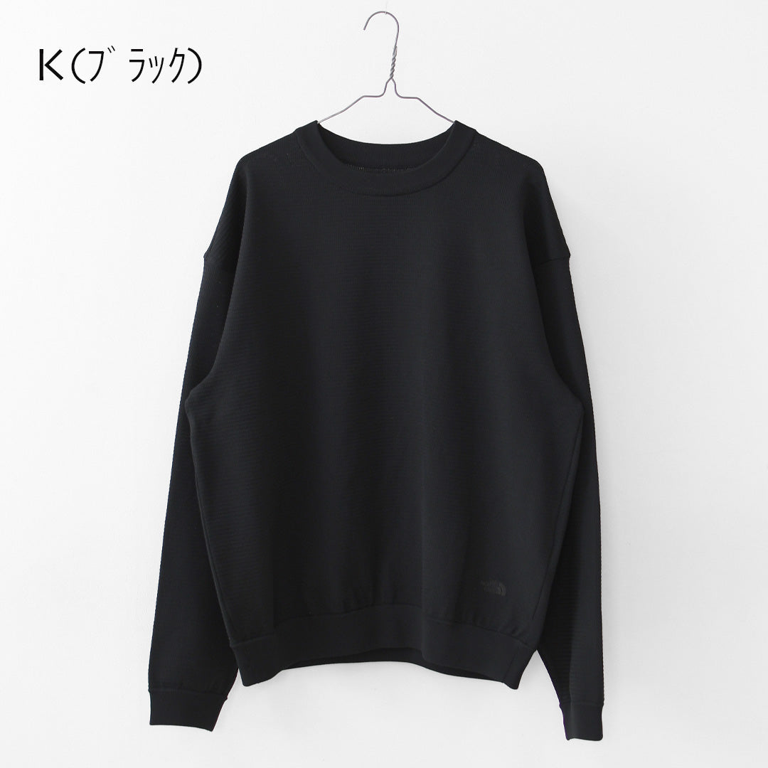 THE NORTH FACE  [ザ・ノース・フェイス正規代理店] L/S Ripple Knit Crew [NT12641] ロングスリーブリップルニットクルー（ユニセックス）・長袖Tシャツ・シンプル・ニットソー・MEN'S / LADY'S [2026SS]