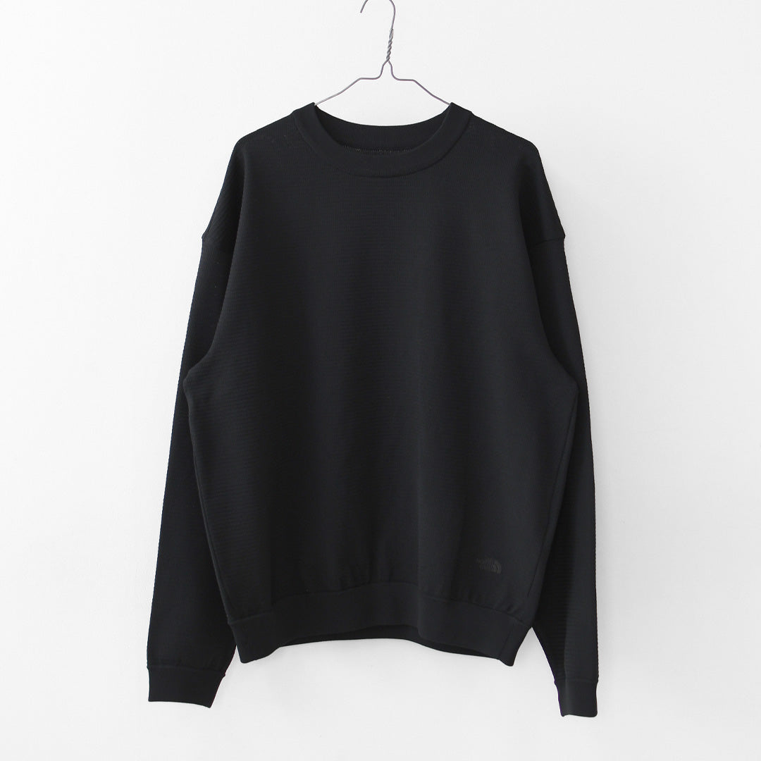 THE NORTH FACE  [ザ・ノース・フェイス正規代理店] L/S Ripple Knit Crew [NT12641] ロングスリーブリップルニットクルー（ユニセックス）・長袖Tシャツ・シンプル・ニットソー・MEN'S / LADY'S [2026SS]