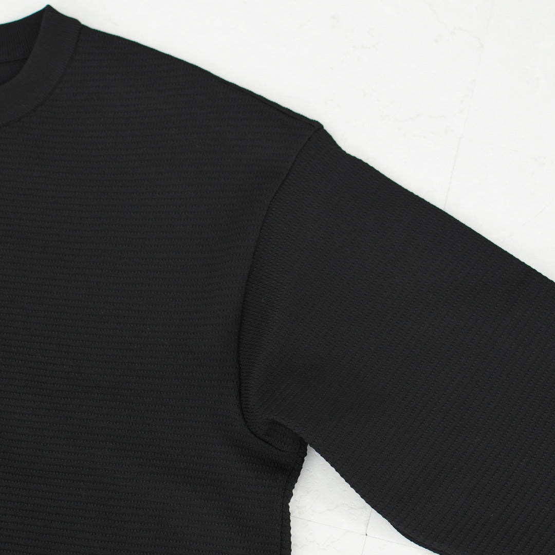 THE NORTH FACE  [ザ・ノース・フェイス正規代理店] L/S Ripple Knit Crew [NT12641] ロングスリーブリップルニットクルー（ユニセックス）・長袖Tシャツ・シンプル・ニットソー・MEN'S / LADY'S [2026SS]