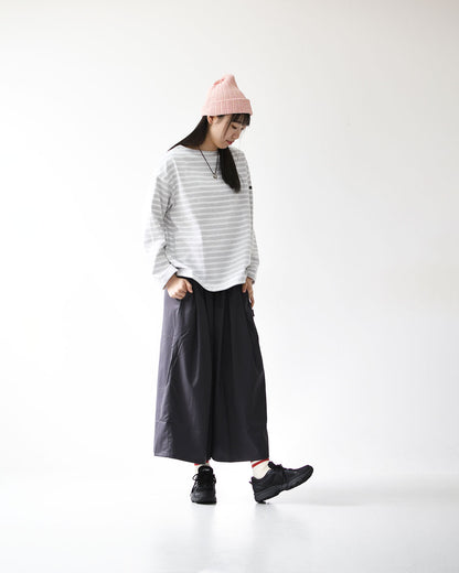 SAINT JAMES [20JC OUES LOOSE BORDER - GRIS.CLAIR/NEIGE ] [20jclb-gcl-ne] セントジェームス 正規販売店・ウエッソンルーズ ボーダー・霜降りペールグレー/白 [2026SS]