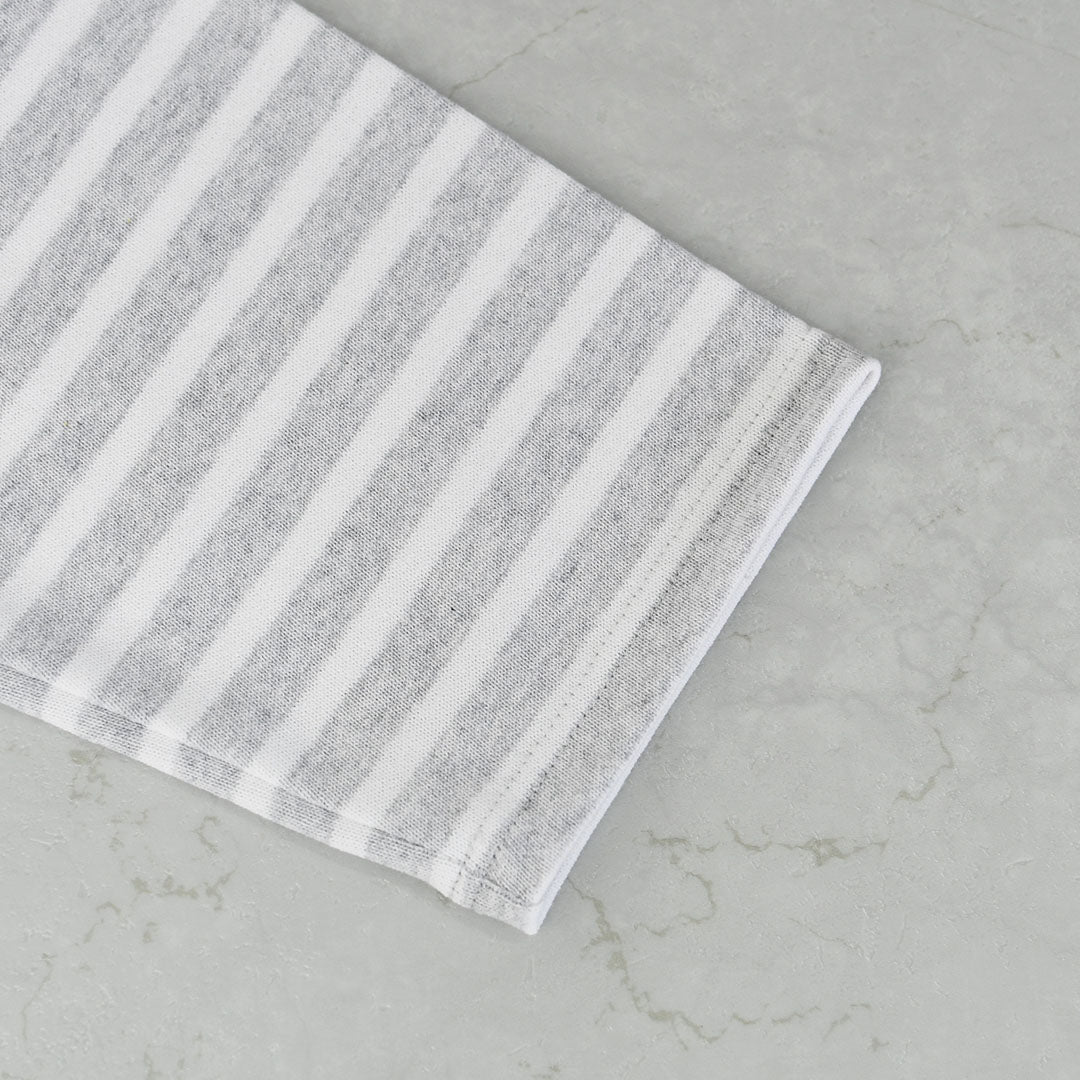 SAINT JAMES [20JC OUES LOOSE BORDER - GRIS.CLAIR/NEIGE ] [20jclb-gcl-ne] セントジェームス 正規販売店・ウエッソンルーズ ボーダー・霜降りペールグレー/白 [2026SS]