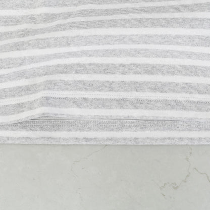 SAINT JAMES [20JC OUES LOOSE BORDER - GRIS.CLAIR/NEIGE ] [20jclb-gcl-ne] セントジェームス 正規販売店・ウエッソンルーズ ボーダー・霜降りペールグレー/白 [2026SS]