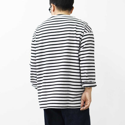 SAINT JAMES [20JC OUES LOOSE BORDER - GRIS.CL/NOIR] [20jclb-gr-nor] ウエッソンルーズ ボーダー・杢ｼﾙﾊﾞｰｸﾞﾚｰ×ﾌﾞﾗｯｸ [2025SS]