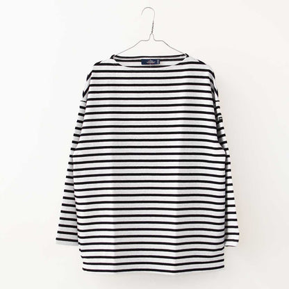 SAINT JAMES [20JC OUES LOOSE BORDER - GRIS.CL/NOIR] [20jclb-gr-nor] ウエッソンルーズ ボーダー・杢ｼﾙﾊﾞｰｸﾞﾚｰ×ﾌﾞﾗｯｸ [2025SS]