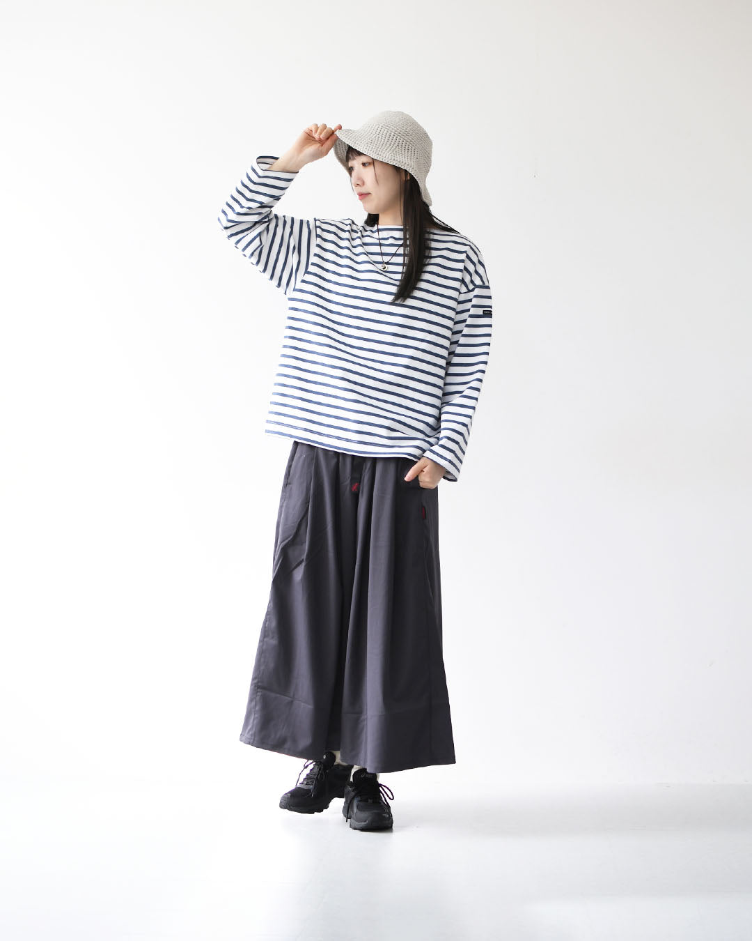 SAINT JAMES [20JC OUES LOOSE BORDER - NEIGE/INDIGO ] [20jclb-ne-ind] セントジェームス 正規販売店・ウエッソンルーズ ボーダー・白×インディゴ [2026SS]