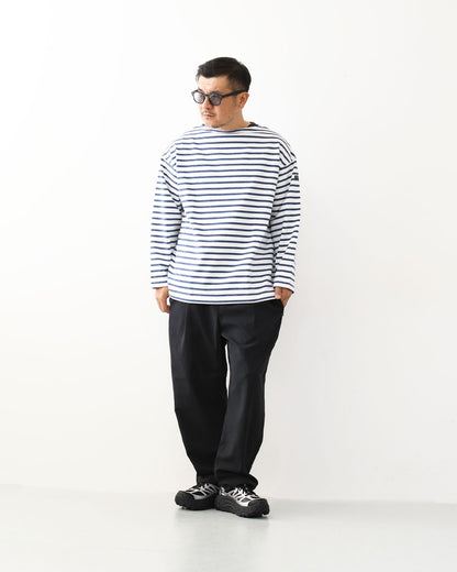 SAINT JAMES [20JC OUES LOOSE BORDER - NEIGE/INDIGO ] [20jclb-ne-ind] セントジェームス 正規販売店・ウエッソンルーズ ボーダー・白×インディゴ [2026SS]