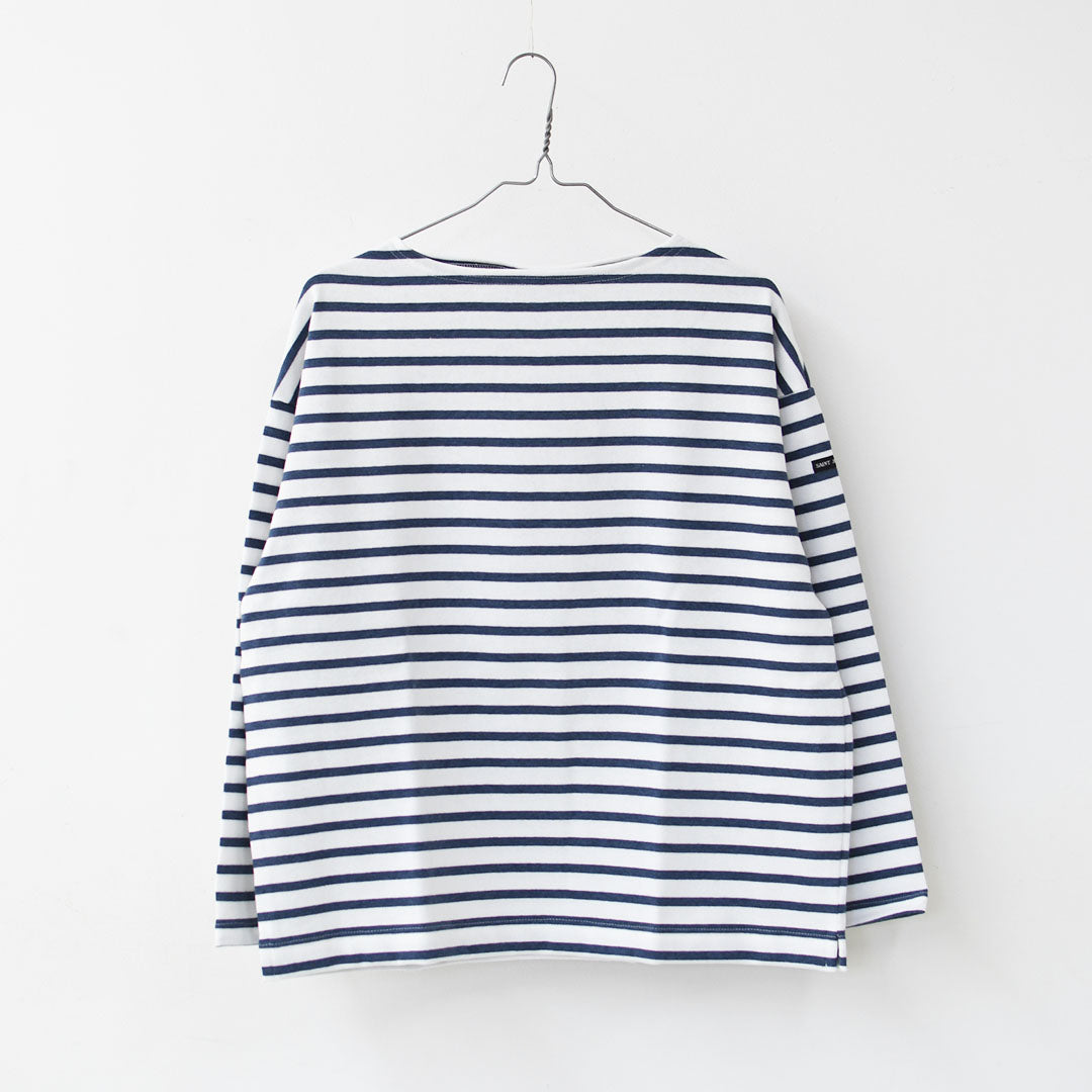 SAINT JAMES [20JC OUES LOOSE BORDER - NEIGE/INDIGO ] [20jclb-ne-ind] セントジェームス 正規販売店・ウエッソンルーズ ボーダー・白×インディゴ [2026SS]