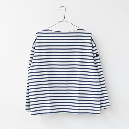 SAINT JAMES [20JC OUES LOOSE BORDER - NEIGE/INDIGO ] [20jclb-ne-ind] セントジェームス 正規販売店・ウエッソンルーズ ボーダー・白×インディゴ [2026SS]