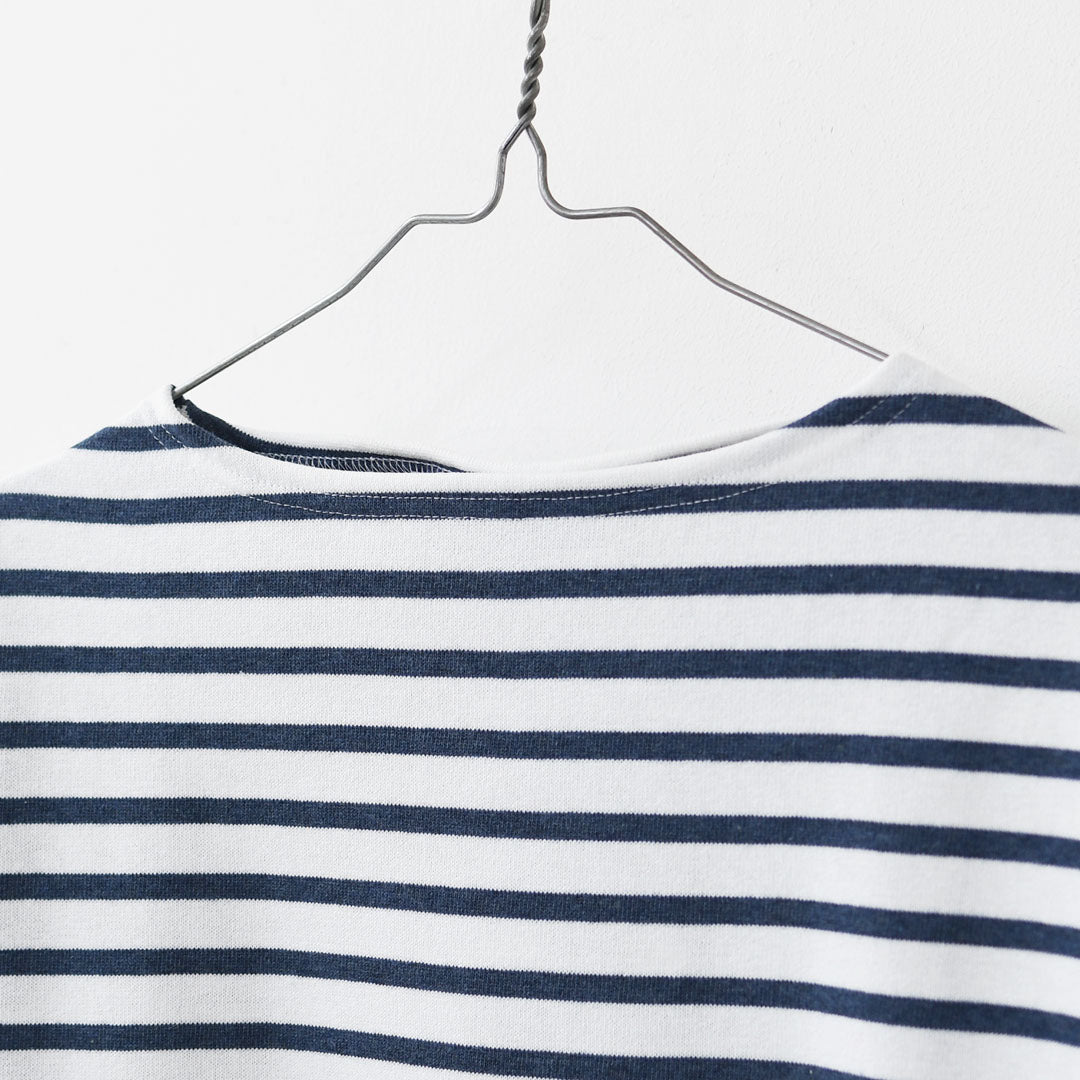 SAINT JAMES [20JC OUES LOOSE BORDER - NEIGE/INDIGO ] [20jclb-ne-ind] セントジェームス 正規販売店・ウエッソンルーズ ボーダー・白×インディゴ [2026SS]