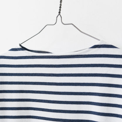 SAINT JAMES [20JC OUES LOOSE BORDER - NEIGE/INDIGO ] [20jclb-ne-ind] セントジェームス 正規販売店・ウエッソンルーズ ボーダー・白×インディゴ [2026SS]