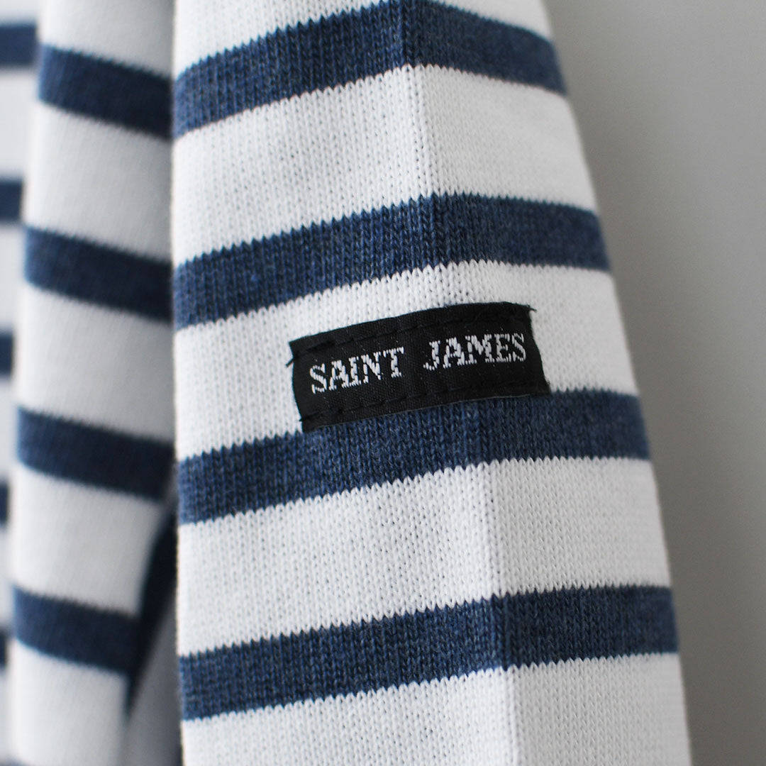 SAINT JAMES [20JC OUES LOOSE BORDER - NEIGE/INDIGO ] [20jclb-ne-ind] セントジェームス 正規販売店・ウエッソンルーズ ボーダー・白×インディゴ [2026SS]