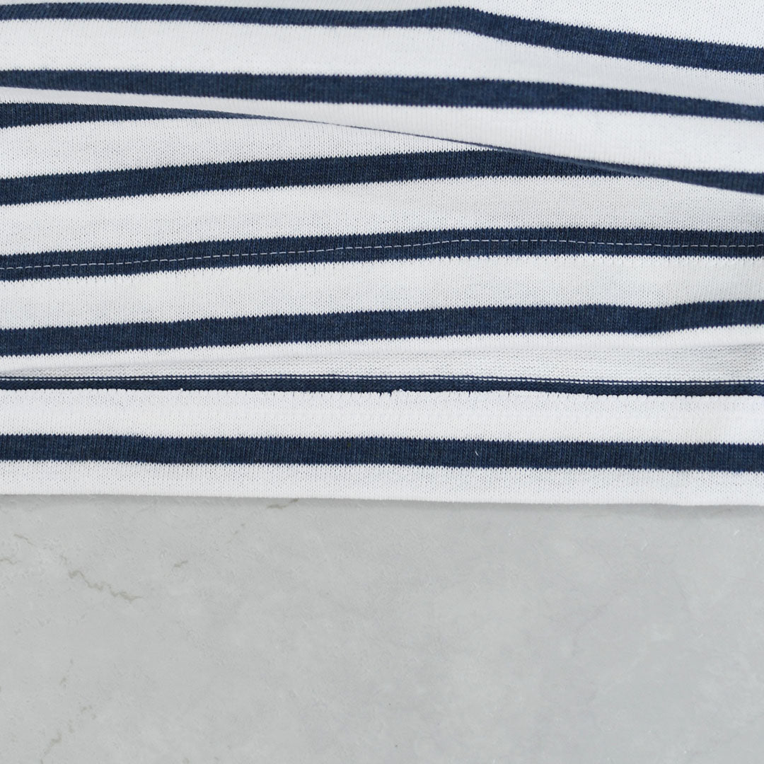 SAINT JAMES [20JC OUES LOOSE BORDER - NEIGE/INDIGO ] [20jclb-ne-ind] セントジェームス 正規販売店・ウエッソンルーズ ボーダー・白×インディゴ [2026SS]