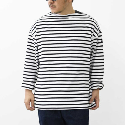 SAINT JAMES [20JC OUES LOOSE BORDER - NEIGE/NOIR] [20jclb-ne-nor] ウエッソンルーズ ボーダー・白×黒 [2025SS]