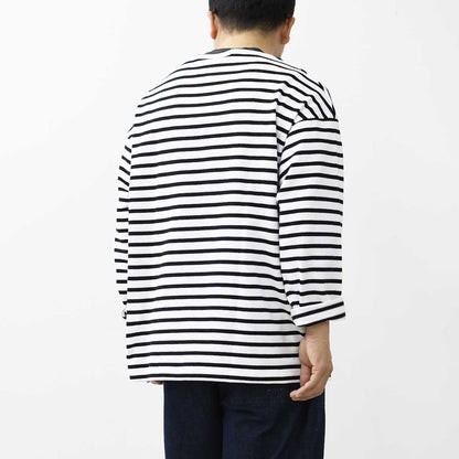 SAINT JAMES [20JC OUES LOOSE BORDER - NEIGE/NOIR] [20jclb-ne-nor] ウエッソンルーズ ボーダー・白×黒 [2025SS]