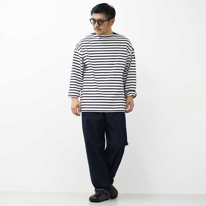 SAINT JAMES [20JC OUES LOOSE BORDER - NEIGE/NOIR] [20jclb-ne-nor] ウエッソンルーズ ボーダー・白×黒 [2025SS]