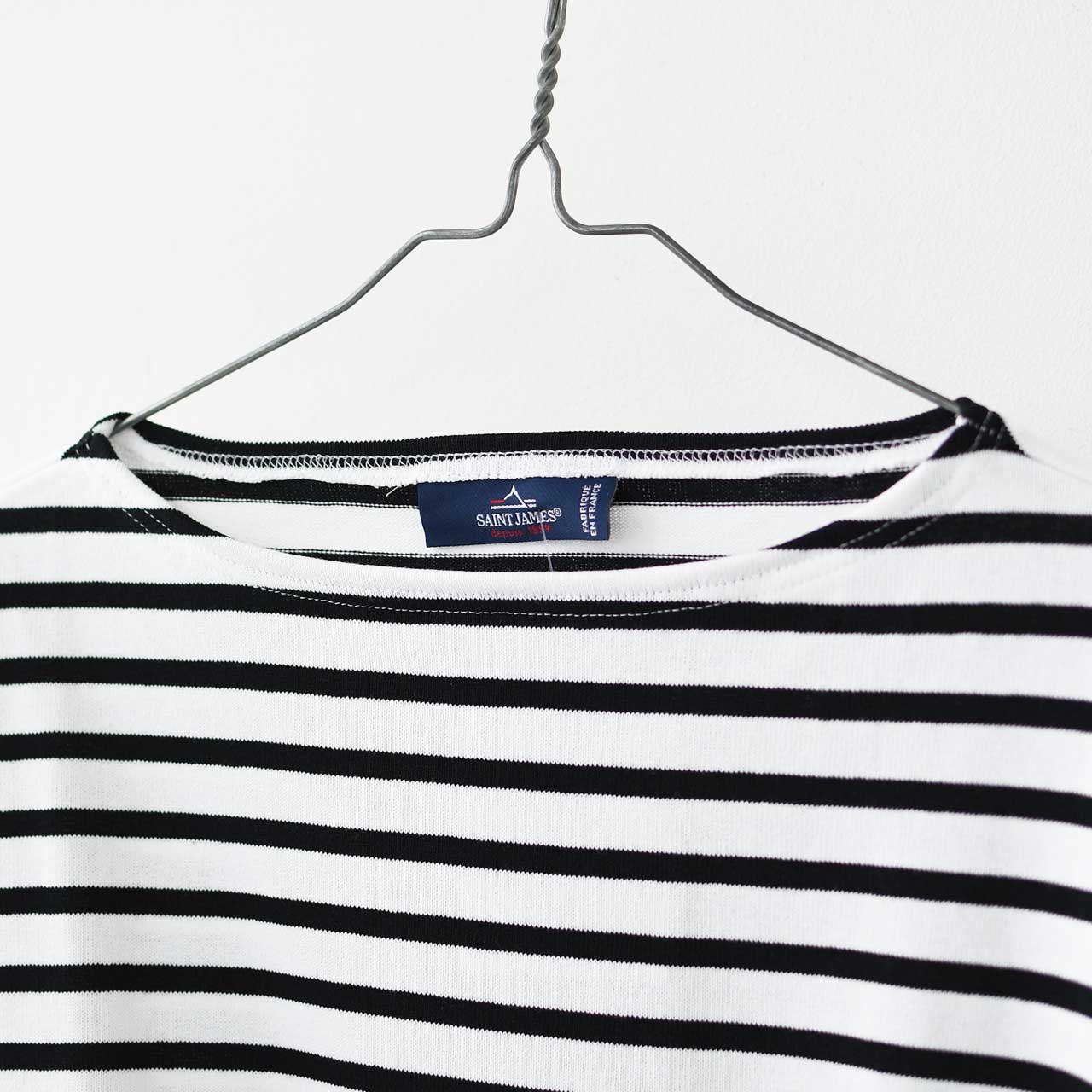 SAINT JAMES [20JC OUES LOOSE BORDER - NEIGE/NOIR] [20jclb-ne-nor] ウエッソンルーズ ボーダー・白×黒 [2025SS]