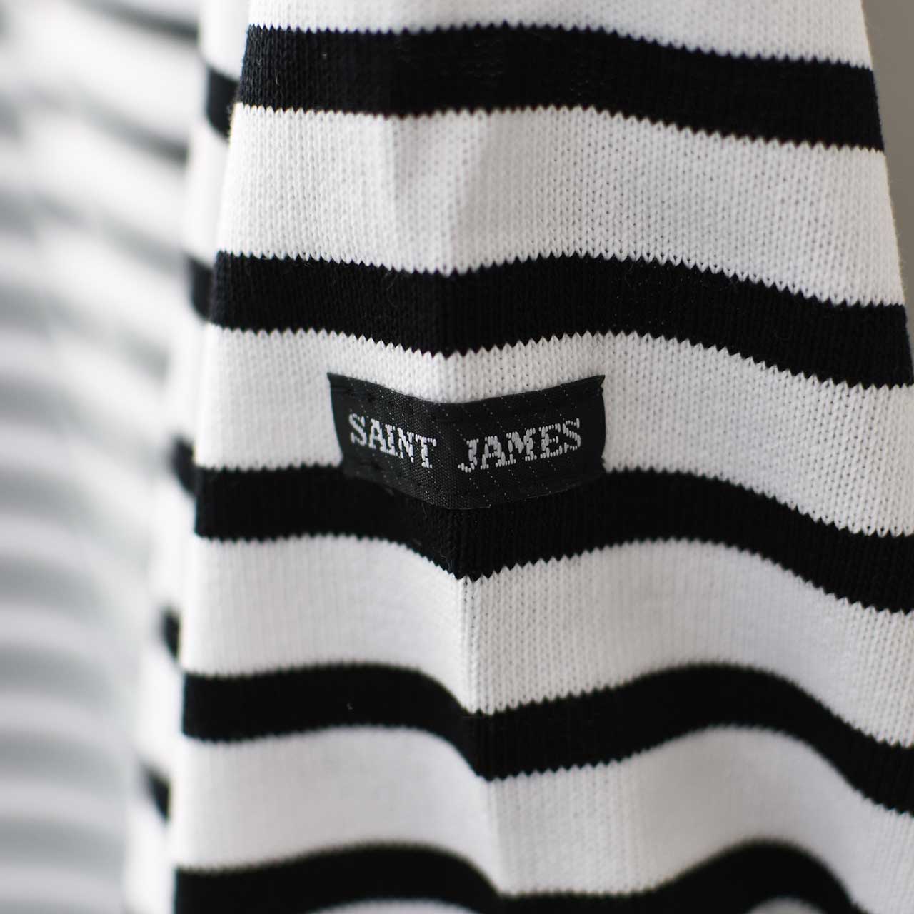 SAINT JAMES [20JC OUES LOOSE BORDER - NEIGE/NOIR] [20jclb-ne-nor] ウエッソンルーズ ボーダー・白×黒 [2025SS]