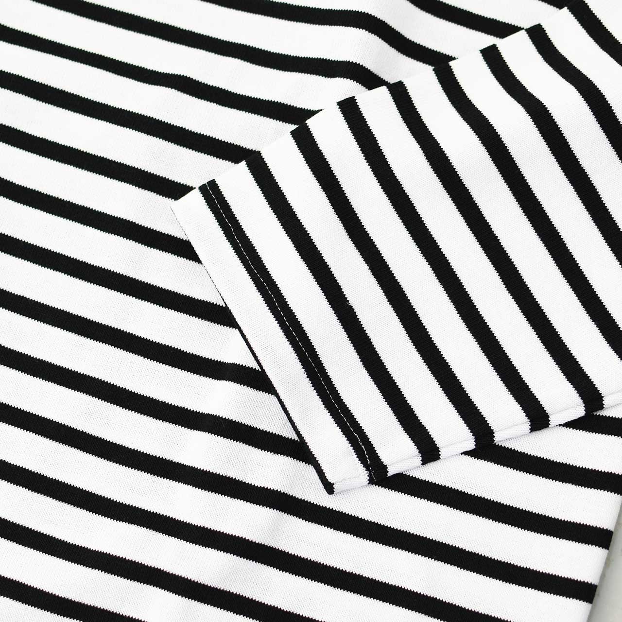 SAINT JAMES [20JC OUES LOOSE BORDER - NEIGE/NOIR] [20jclb-ne-nor] ウエッソンルーズ ボーダー・白×黒 [2025SS]