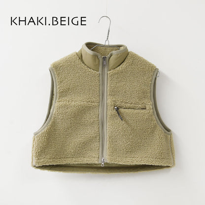 Gymphlex [ジムフレックス] W COZY LIGHT BOA SHORT VEST [GY-A0568BOL] コージーライトボアショートベスト・ベスト・ボアベスト・ボアフリースベスト・ボア・ショート丈・LADY'S [2026AW]