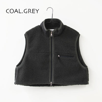 Gymphlex [ジムフレックス] W COZY LIGHT BOA SHORT VEST [GY-A0568BOL] コージーライトボアショートベスト・ベスト・ボアベスト・ボアフリースベスト・ボア・ショート丈・LADY'S [2026AW]