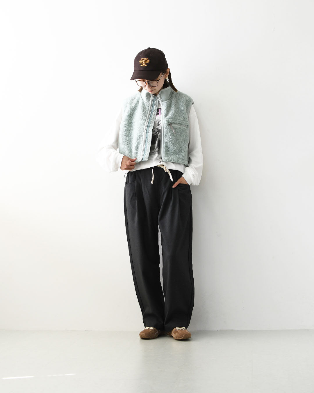 Gymphlex [ジムフレックス] W COZY LIGHT BOA SHORT VEST [GY-A0568BOL] コージーライトボアショートベスト・ベスト・ボアベスト・ボアフリースベスト・ボア・ショート丈・LADY'S [2026AW]