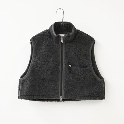 Gymphlex [ジムフレックス] W COZY LIGHT BOA SHORT VEST [GY-A0568BOL] コージーライトボアショートベスト・ベスト・ボアベスト・ボアフリースベスト・ボア・ショート丈・LADY'S [2026AW]
