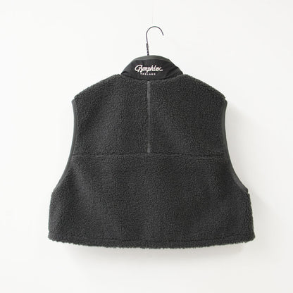Gymphlex [ジムフレックス] W COZY LIGHT BOA SHORT VEST [GY-A0568BOL] コージーライトボアショートベスト・ベスト・ボアベスト・ボアフリースベスト・ボア・ショート丈・LADY'S [2026AW]