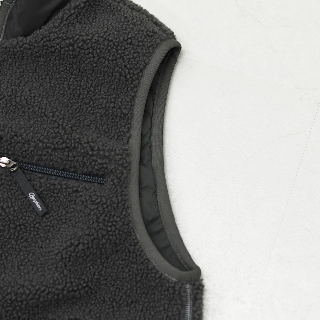 Gymphlex [ジムフレックス] W COZY LIGHT BOA SHORT VEST [GY-A0568BOL] コージーライトボアショートベスト・ベスト・ボアベスト・ボアフリースベスト・ボア・ショート丈・LADY'S [2026AW]