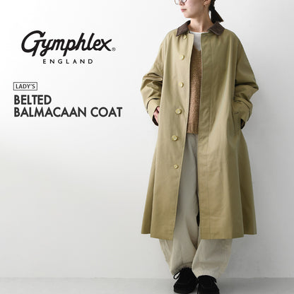 Gymphlex [ジムフレックス] W BELTED BALMACAAN COAT [GY-A0751SYR] ベルテッドバルマカーンコート・クラシック・コート・アウター・LADY'S [2026AW]