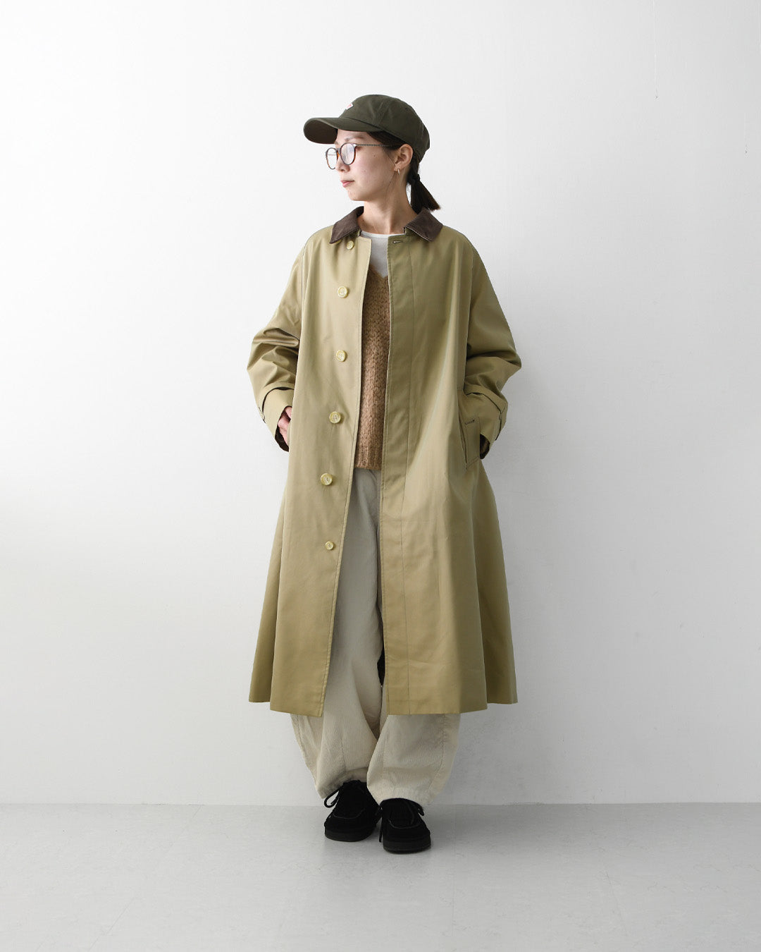 Gymphlex [ジムフレックス] W BELTED BALMACAAN COAT [GY-A0751SYR] ベルテッドバルマカーンコート・クラシック・コート・アウター・LADY'S [2026AW]