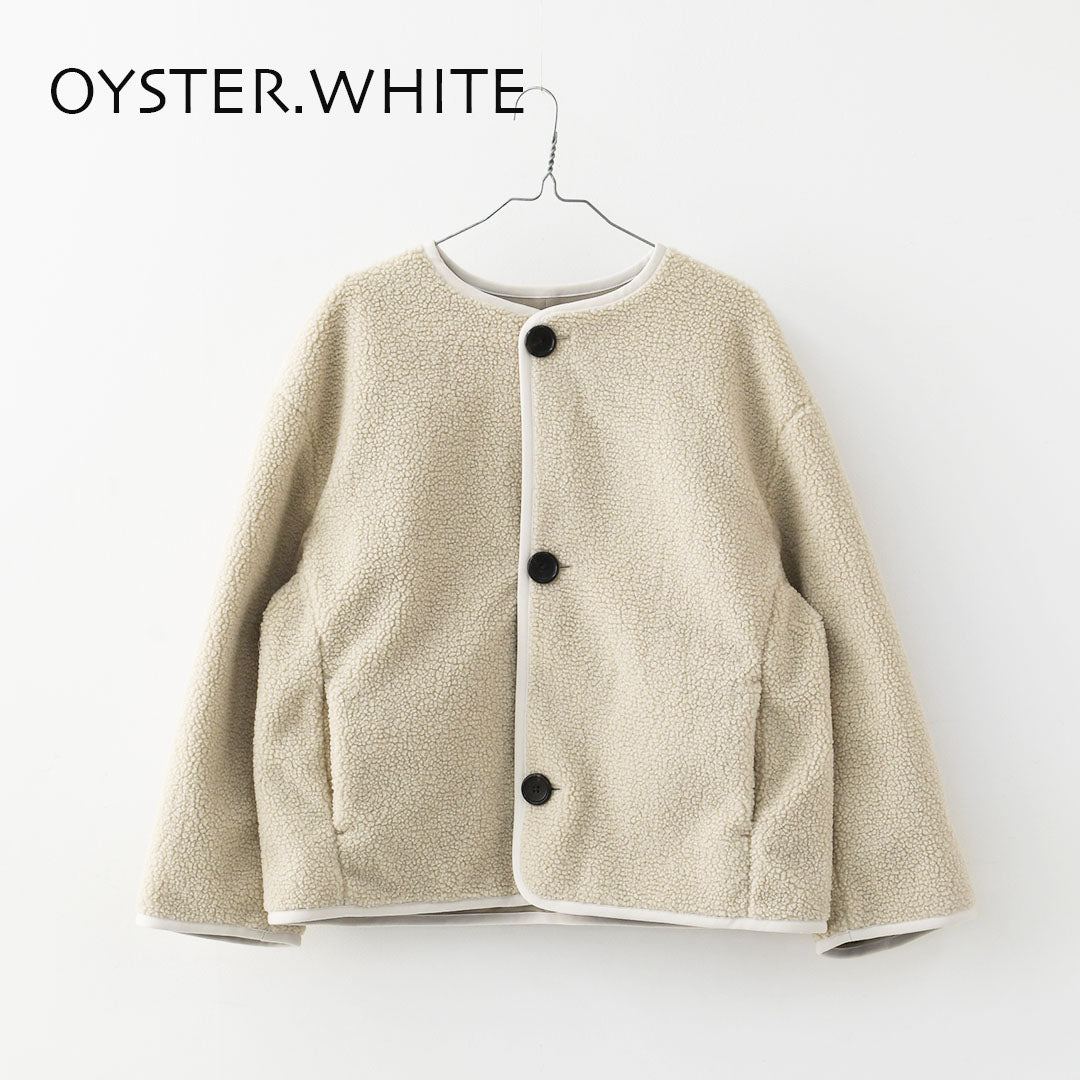 Gymphlex [ジムフレックス] W COLLARLESS BOA JACKET [GY-A0851BOL] ノーカラーボアジャケット・ボアジャケット・ボアブルゾン・カラーレス・ジャケット・ブルゾン・アウター・LADY'S [2026AW]