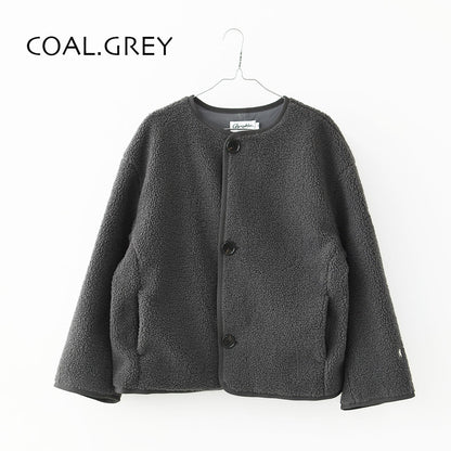 Gymphlex [ジムフレックス] W COLLARLESS BOA JACKET [GY-A0851BOL] ノーカラーボアジャケット・ボアジャケット・ボアブルゾン・カラーレス・ジャケット・ブルゾン・アウター・LADY'S [2026AW]