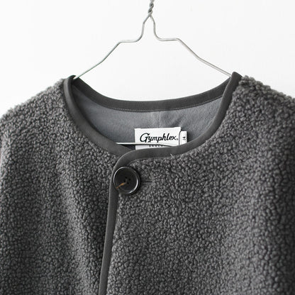 Gymphlex [ジムフレックス] W COLLARLESS BOA JACKET [GY-A0851BOL] ノーカラーボアジャケット・ボアジャケット・ボアブルゾン・カラーレス・ジャケット・ブルゾン・アウター・LADY'S [2026AW]