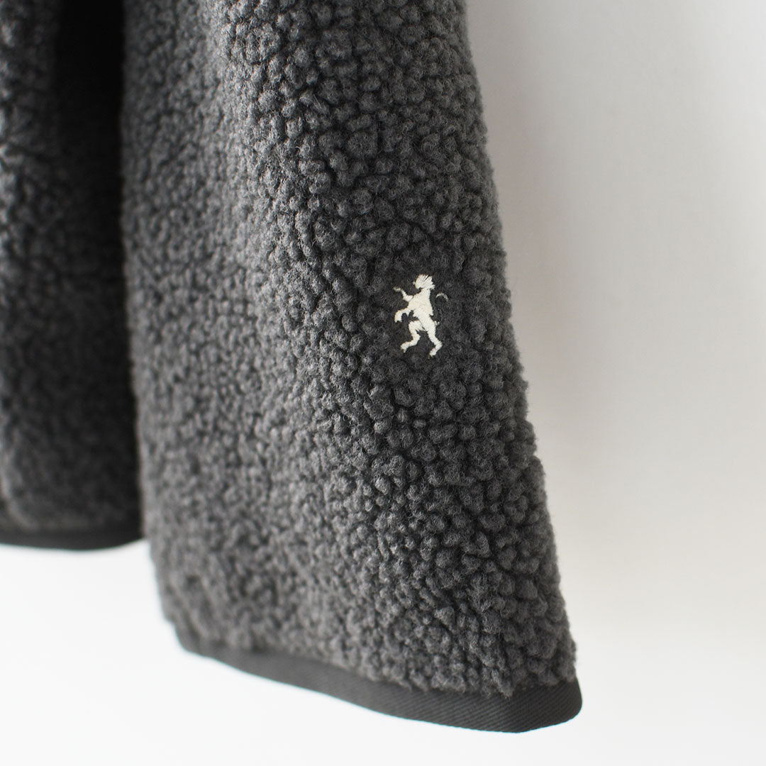 Gymphlex [ジムフレックス] W COLLARLESS BOA JACKET [GY-A0851BOL] ノーカラーボアジャケット・ボアジャケット・ボアブルゾン・カラーレス・ジャケット・ブルゾン・アウター・LADY'S [2026AW]