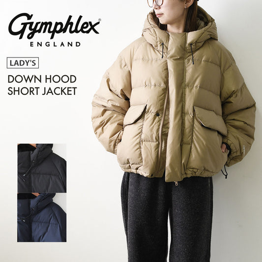 Gymphlex [ジムフレックス] W DOWN HOOD SHORT JACKET [GY-A0876VLP] ダウンフード ショートジャケット・ジャケット・ダウン・フード付き・ショート丈・防寒・アウター・LADY'S [2026AW]