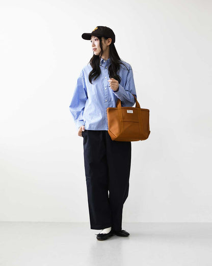 Gymphlex [ジムフレックス] W SHORT B.D. SHIRT L/S [GY-B0198PSE] ショートボタンダウンシャツロングスリーブ・ストライプ・長袖シャツ・コットン・羽織・LADY'S [2026AW]