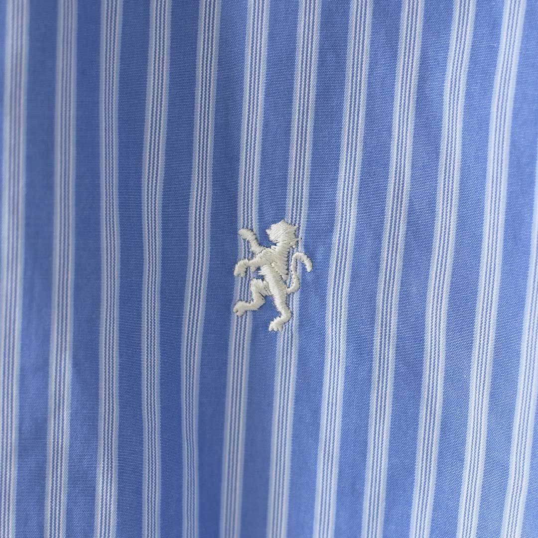 Gymphlex [ジムフレックス] W SHORT B.D. SHIRT L/S [GY-B0198PSE] ショートボタンダウンシャツロングスリーブ・ストライプ・長袖シャツ・コットン・羽織・LADY'S [2026AW]
