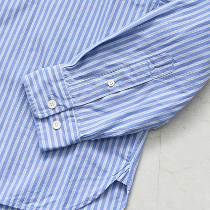 Gymphlex [ジムフレックス] W SHORT B.D. SHIRT L/S [GY-B0198PSE] ショートボタンダウンシャツロングスリーブ・ストライプ・長袖シャツ・コットン・羽織・LADY'S [2026AW]