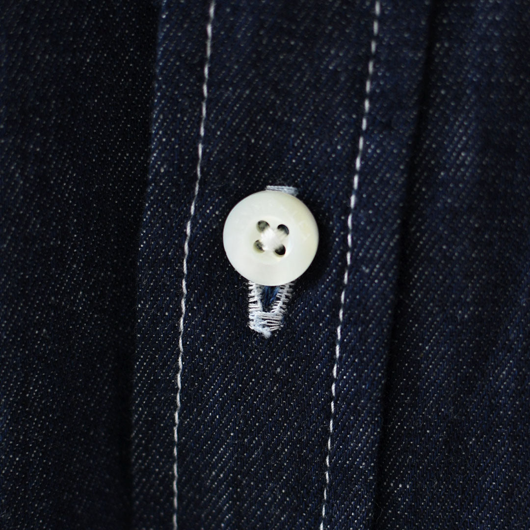 Gymphlex  [ジムフレックス] W LIGHT DENIM SHORT B.D. SHIRT L/S [GY-B0198SDM] ライトデニム ショートボタンダウン長袖シャツ・デニムシャツ・長袖デニムシャツ・ボタンダウンシャツ・羽織・LADY'S [2026AW]