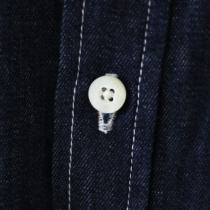 Gymphlex  [ジムフレックス] W LIGHT DENIM SHORT B.D. SHIRT L/S [GY-B0198SDM] ライトデニム ショートボタンダウン長袖シャツ・デニムシャツ・長袖デニムシャツ・ボタンダウンシャツ・羽織・LADY'S [2026AW]