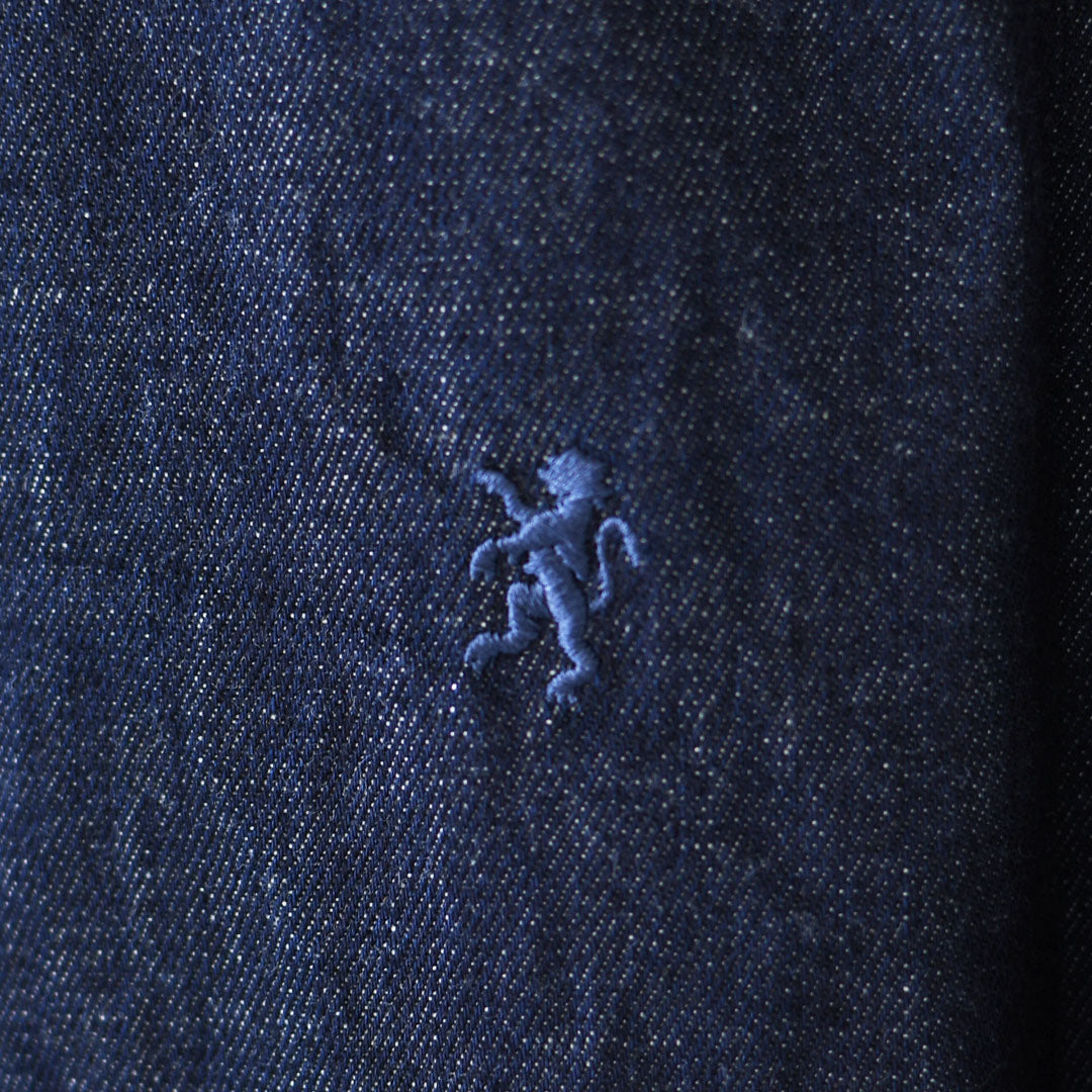 Gymphlex  [ジムフレックス] W LIGHT DENIM SHORT B.D. SHIRT L/S [GY-B0198SDM] ライトデニム ショートボタンダウン長袖シャツ・デニムシャツ・長袖デニムシャツ・ボタンダウンシャツ・羽織・LADY'S [2026AW]