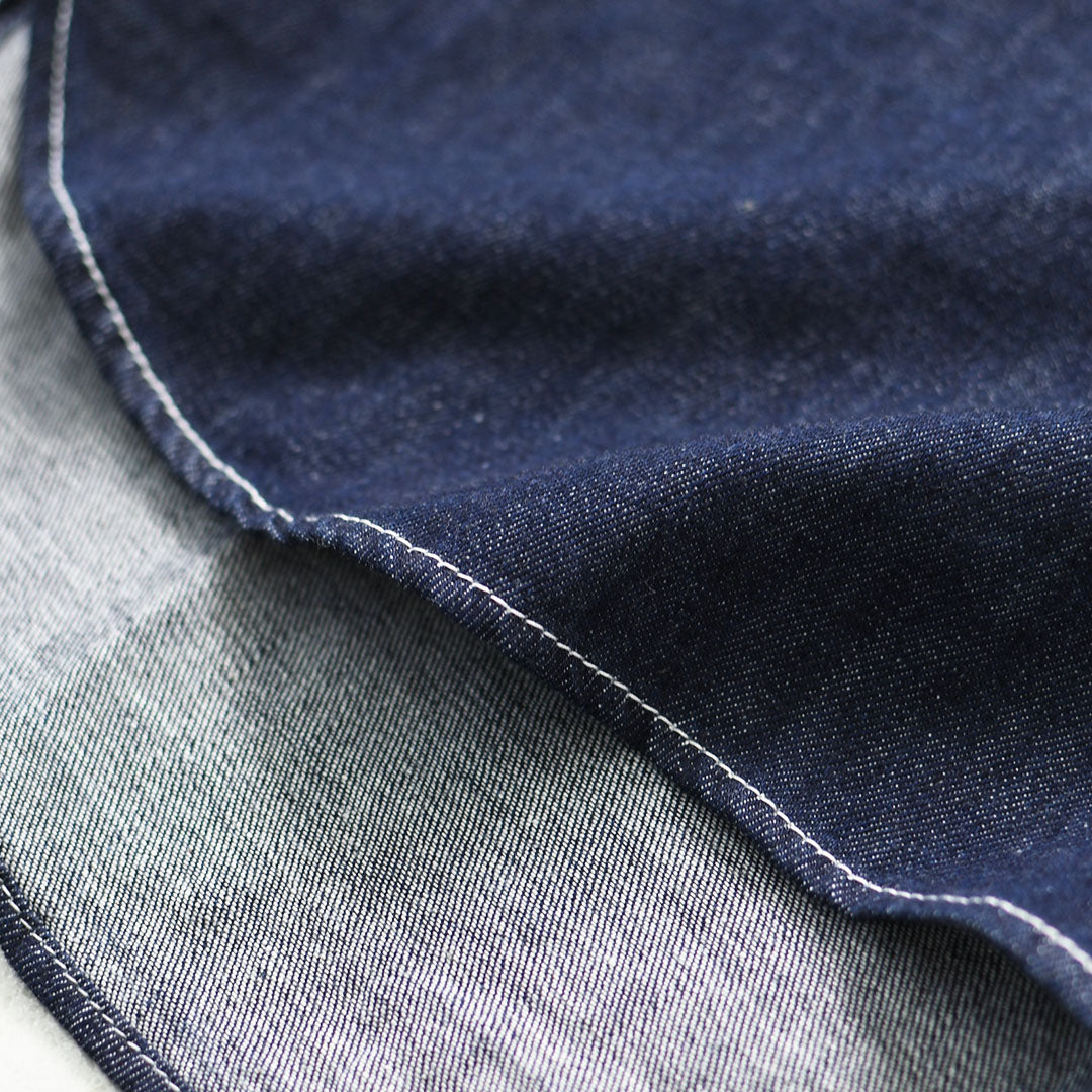 Gymphlex  [ジムフレックス] W LIGHT DENIM SHORT B.D. SHIRT L/S [GY-B0198SDM] ライトデニム ショートボタンダウン長袖シャツ・デニムシャツ・長袖デニムシャツ・ボタンダウンシャツ・羽織・LADY'S [2026AW]