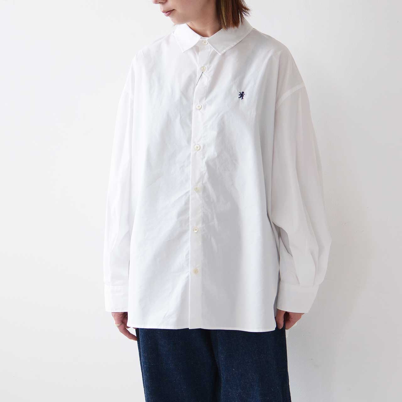 Gymphlex [ジムフレックス] W TYPEWRITER GATHER SHIRT [GY-B0313TTO] タイプライターギャザーシャツ [2024AW]