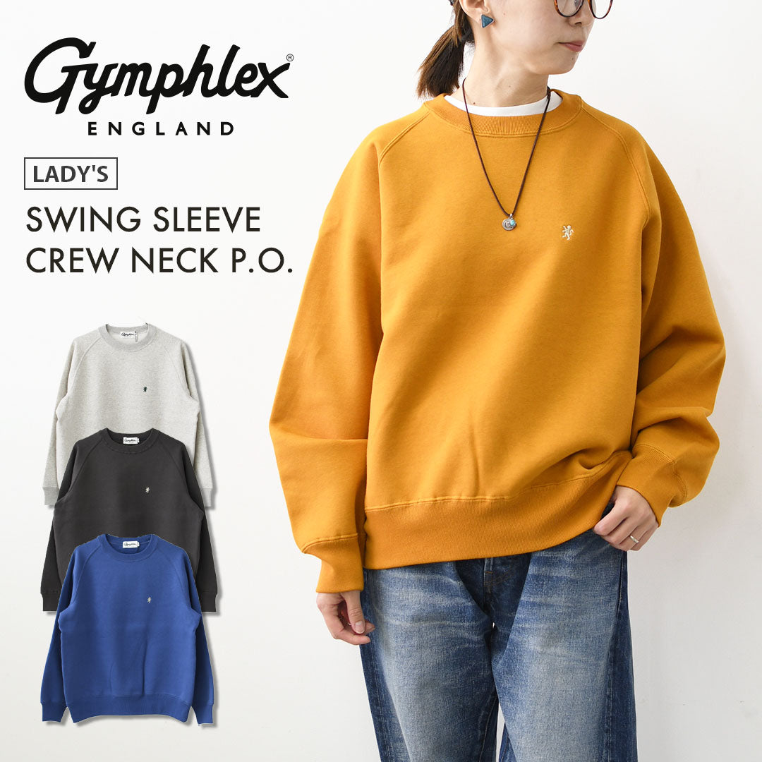 Gymphlex  [ジムフレックス] W SWING SLEEVE CREW NECK P.O. [GY-C0291TCF] スイング スリーブ クルー ネック プルオーバー・長袖スウェット・スウェットプルオーバー・スウィングスリーブ・LADY'S [2026AW]